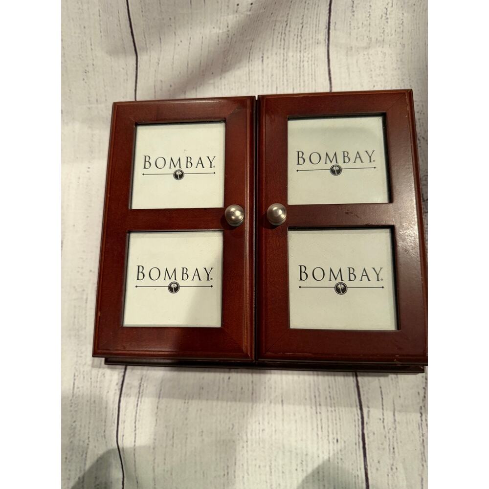 Bombay Company “Bailey” Photo Storage Box in Cherry Finish